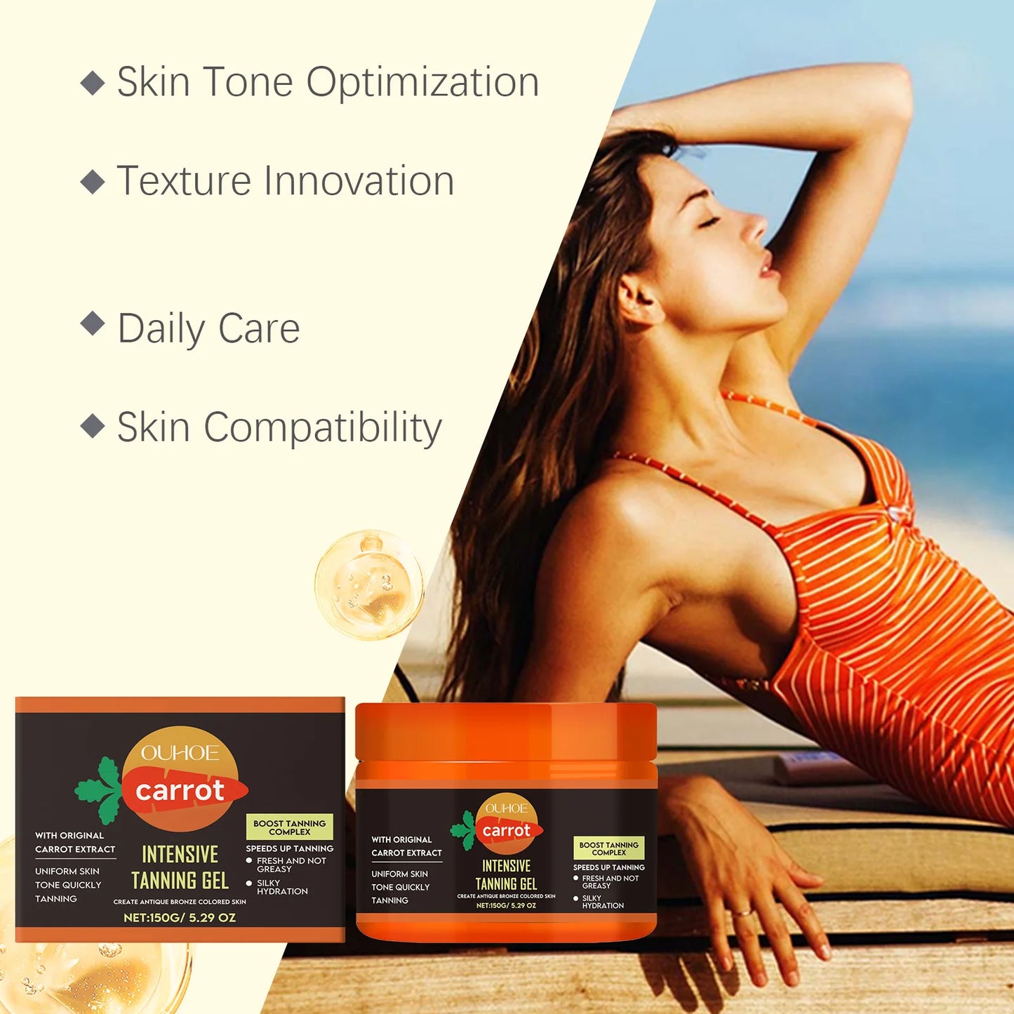 Carrot Tanning Gel - Fast Tanning Formula