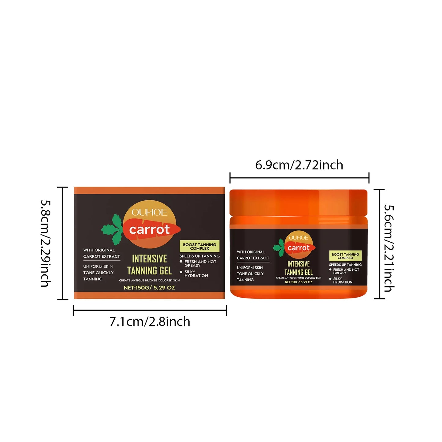 Carrot Tanning Gel - Fast Tanning Formula