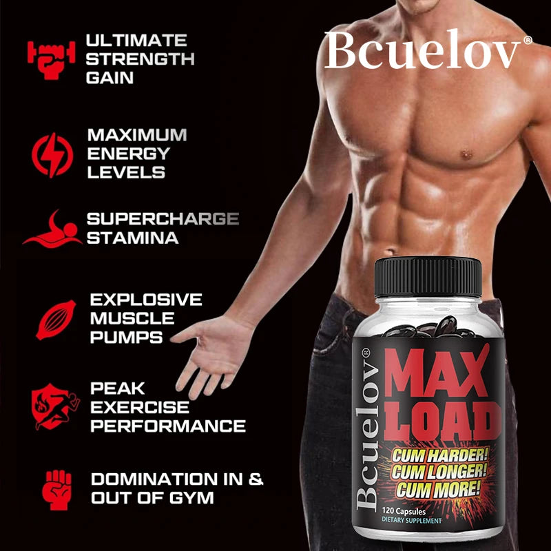 Men's Energy Supplement - Daily Energy Supplement, Supports Muscle Mass & Energy